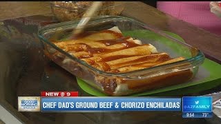 Chef Dads Ground Beef amp Chorizo Enchiladas [upl. by Nyrroc]