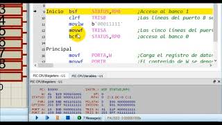 Configurar los puertos del PIC16F84A en ensamblador [upl. by Burleigh]