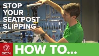 How To Stop Your Seatpost Slipping  Bike Maintenance [upl. by Qidas]