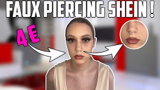 FAUX PIERCING SHEIN POUR L ÉTÉ [upl. by Leanahtan]