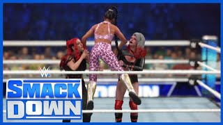 WWE 2K23SMACKDOWN ALBA FYRE amp SOFIA VS BIANCA BELAIR AND [upl. by Hardwick811]