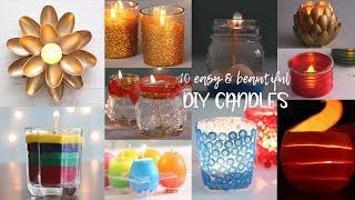 10 Easy and Beautiful DIY Candles  Useful things  Compilation [upl. by Lesly972]