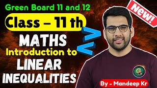 Class  11 Maths Introduction to Linear Inequalities chapter 5 CBSE NCERT [upl. by Innus]