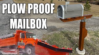 DIY Mailbox Post that Swings  SnowPlow Proof with Concrete Footing  How to Build and Install [upl. by Mchugh928]