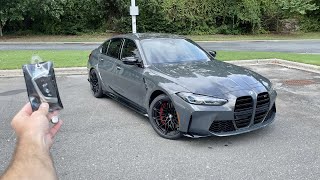 2024 BMW M3 Competition Start Up Exhaust Test Drive Walkaround POV and Review [upl. by Eluk]