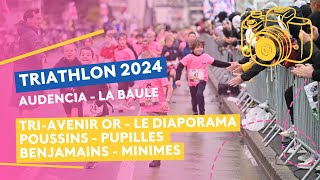 Triathlon Audencia La Baule 2024  Diaporama des courses TriAvenir en Or [upl. by Lindgren]