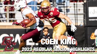 John Pupel 2023 Regular Season Highlights  Boston College DB [upl. by Cirilla]