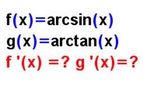 Ableitungsregeln  Video 13 Ableitung von arcsinx arctanx [upl. by Malha]