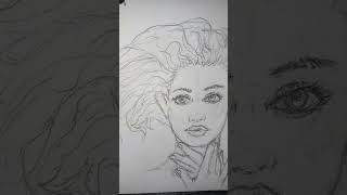 my sketches from studying Luis Royos art art sketch shorts [upl. by Lankton]