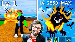 🔥🐉Blox Fruis Do Nível 1 ao 2550 com Apenas ITENS de DRAGÃO FILME COMPLETO 🎬💥 [upl. by Hynda514]