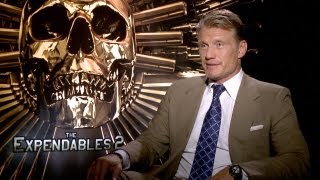 The Expendables 2 Dolph Lundgren Interview [upl. by Korff]