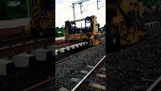 Track Machine  PQRSEngineering work  Indian railways [upl. by Cart433]