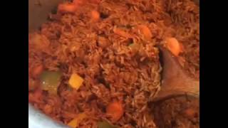 Jollof Rice with Carrots amp Sweet Peppers [upl. by Eixam]