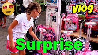 VLOG  JE PREPARE UNE GROSSE SURPRISE  ON CHERCHE le FUTUR CARTABLE de MASSILYA [upl. by Boyse141]