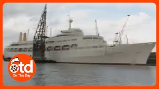 1982 Falklands War Royal Marines Take Over Luxury Liner [upl. by Anaujik]