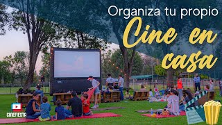 Pantalla de Cine inflable  ¿Cómo instalar un Airscreen Nano  Cine en Casa GDL [upl. by Wivinah203]