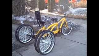 Five Wheel Tandem Bicycle Built For Two [upl. by Yerak]