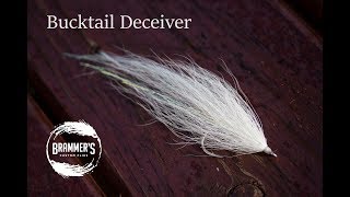 Fly Tying Beginner Predator Flies  Part 1 Bucktail Deceiver [upl. by Ahsenet]