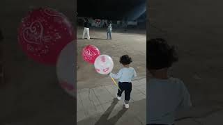 Balloon prank with cute baby viraltrending cute ytshort [upl. by Lanoil]