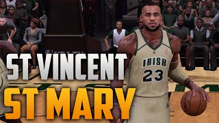 NBA 2K16 LeBron James Highschool Court amp Jersey St Vincent St Mary [upl. by Cuthbert]