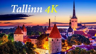 Beauty of Tallinn Estonia  World in 4K [upl. by Maximo]