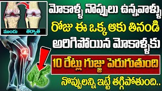 Knee pain RELIEF Food  రోజు ఈ ఒక్క ఆకు తినండి  manamtvhyderabadhealth [upl. by Nnaeirb952]