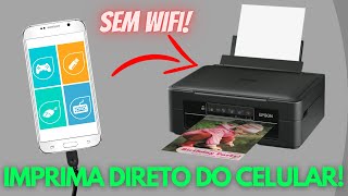 Impressora EPSON  Imprima do celular via usb sem wifi [upl. by Hartwell]