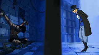 Sabo meets Ace in Impel Down  One Piece Edit [upl. by Bortman]