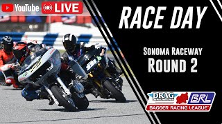 2021 Bagger Racing League Round 2  Sonoma Raceway  Full Live Broadcast [upl. by Maje]