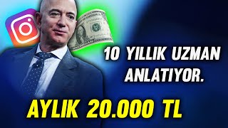 Aylık 20000 TL Kazanıyorum İnstagramdan Para Kazanma Detaylı Video [upl. by Llednahs]