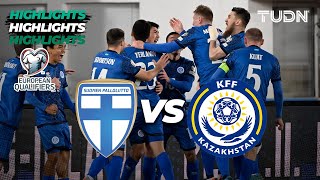 Finlandia vs Kazajistán  HIGHLIGHTS  UEFA Qualifiers 2023  TUDN [upl. by Ayres]