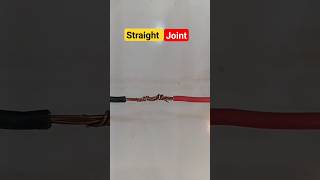 How to Straight Joint Wire  Straight Joint wirejoint shorts electrician [upl. by Nehte]