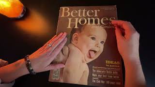 Vintage Magazine Flip Through A Relaxing ASMR Experience [upl. by Gentes]