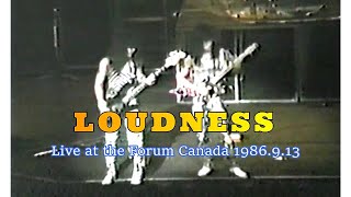 【Rare ラウドネス】 LOUDNESS Live at the Forum Canada 1986 高崎晃 Guitar Solo ～ Speed [upl. by Nevyar259]