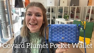 Goyard Plumet Pocket Wallet Bag Review [upl. by Sayers]