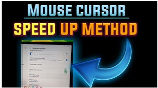 how to speed up mouse cursor speed on Samsung Tablet [upl. by Eilama]