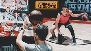 ENTRENAMIENTO DE BALONCESTO  Ejercicios de bote finalizaciones y tiro [upl. by Iram]