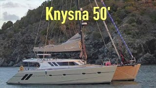 Knysna 500 Catamaran Review Would it be a good liveaboard circumnavigation sailboat Ep153 [upl. by Jung]