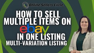 How to Sell Multiple Items in One Listing on eBay  Create Multiple Variation Listings Tutorial [upl. by Eelasor]