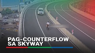 Motorsiklo nagcounterflow sa Skyway sumalpok sa sasakyan rider patay  ABSCBN News [upl. by Halehs39]