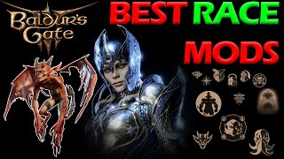 Best RACE MODS for Baldurs Gate 3 Patch 7 Mod Manager  BG3 [upl. by Akinor77]