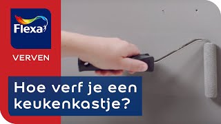 Keukenkastjes verven Uitgelegd in 4 stappen  Flexa verf [upl. by Adnotal310]