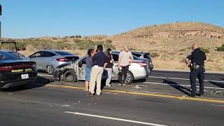 10 vehicle collision on Pearblossom Hwy just west of Sierra hwy [upl. by Riddle]