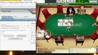 Online Poker Bot v2 at Party Poker [upl. by Dar]