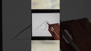 Draw Mountains on your Fantasy Map for dnd rpg campaing cartography procreate ipad [upl. by Ahcsrop202]