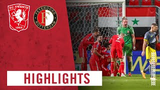 HIGHLIGHTS  FC Twente  Feyenoord 15122021 [upl. by Yekim577]