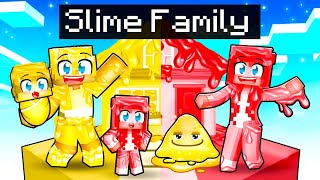 Having a SLIME FAMILY in Minecraft [upl. by Nauqed]