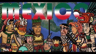 History of ancient Mexico Mesoamerica Toltec Maya Aztec Olmec Zapotec history [upl. by Annaeed]