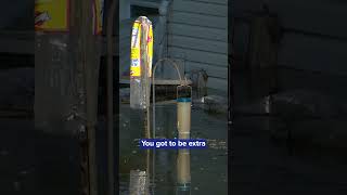 Waterville residents are literally wading waters as Cannon River flooding reaches nearly 17 feet [upl. by Wilmer]