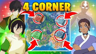 The MYTHIC 4 CORNER AVATAR Challenge in Fortnite [upl. by Gemmell]